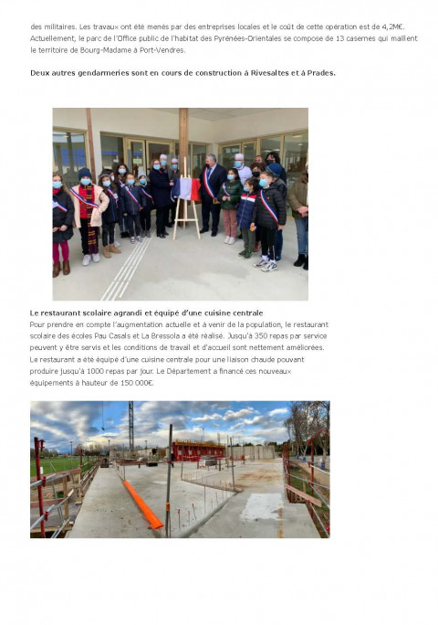 07 12 21 Le Département accompagne les projets de la commune de Saint Estève au plus près de la population un investissement de 5M Le Journal Catalan Page 3