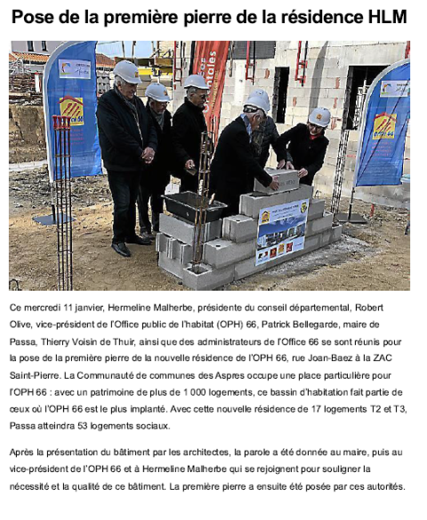 pose de la1 ère pierre sacst pierre